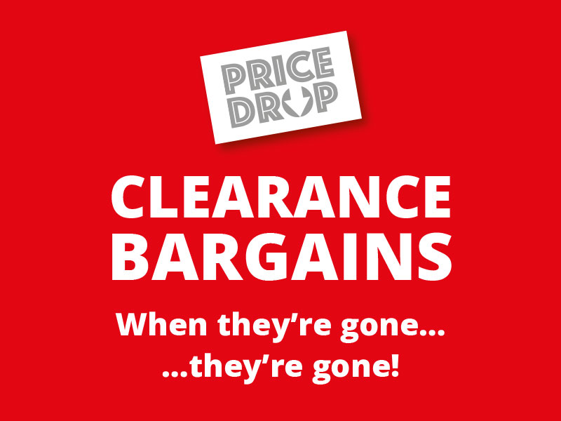 Clearance Bargains